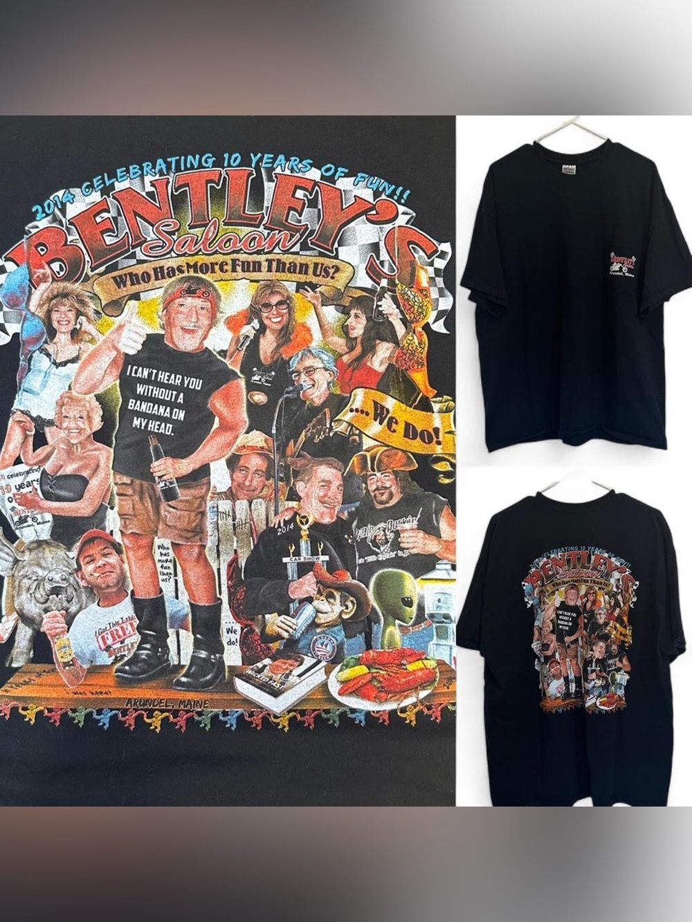 Chaotic and Unhinged Black Pocket T-Shirt - Size XXL